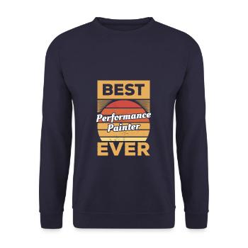 Vintage meilleur peintre de performance de tous les temps - Sweat-shirt Unisexe - marine - Devant - Alina (178cm) & Michal (187cm)
