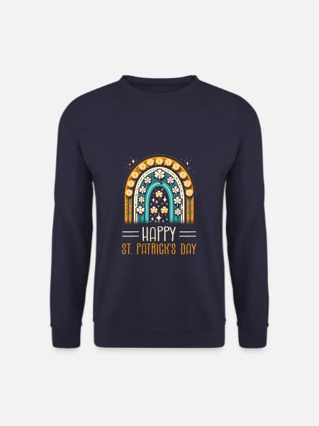 Joyeuse Saint-Patrick Shamrock - Sweat-shirt Unisexe - marine