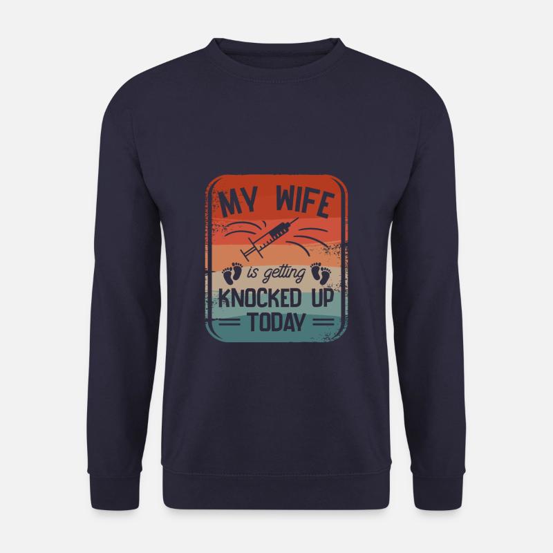 Meine Frau wird heute IVF-Transfer - Unisex Pullover - Navy