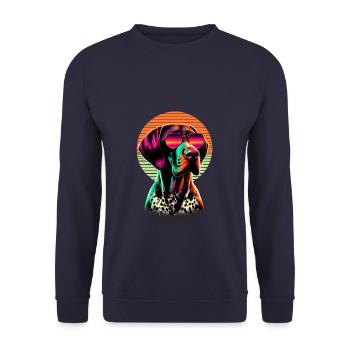Sunset Sonnenbrille Deutsch Kurzhaar Pointer GSP - Unisex Pullover - Navy - Vorne - Alina (178cm) & Michal (187cm)