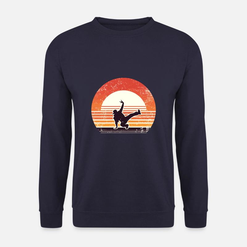 Retro Sunset Dancing Dance Dancer - Unisex Sweatshirt - navy