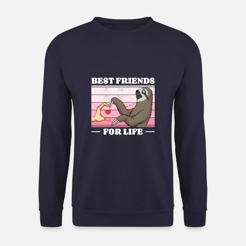 Faul Faultier Bär Liebhaber Freund Faultiere - Unisex Pullover - Navy