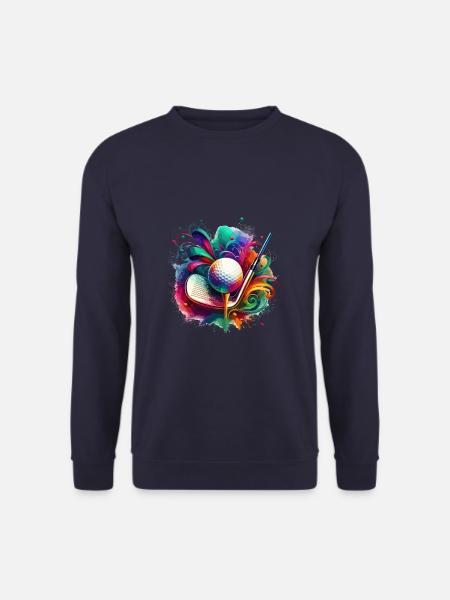 Bunter Golfer Golfspieler Golfer Golfer - Unisex Pullover - Navy