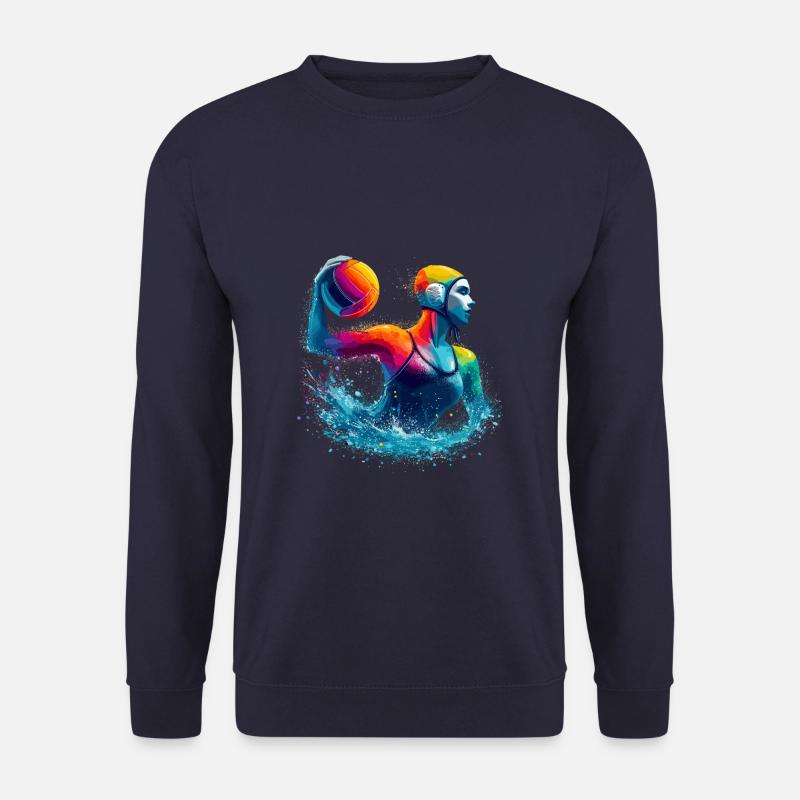 Bunte Wasserballspieler Sport - Unisex Pullover - Navy