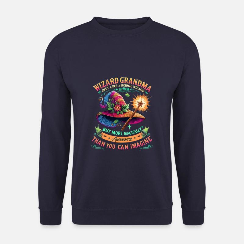 Zauberer-Oma Enkelkind Großmutter - Unisex Pullover - Navy