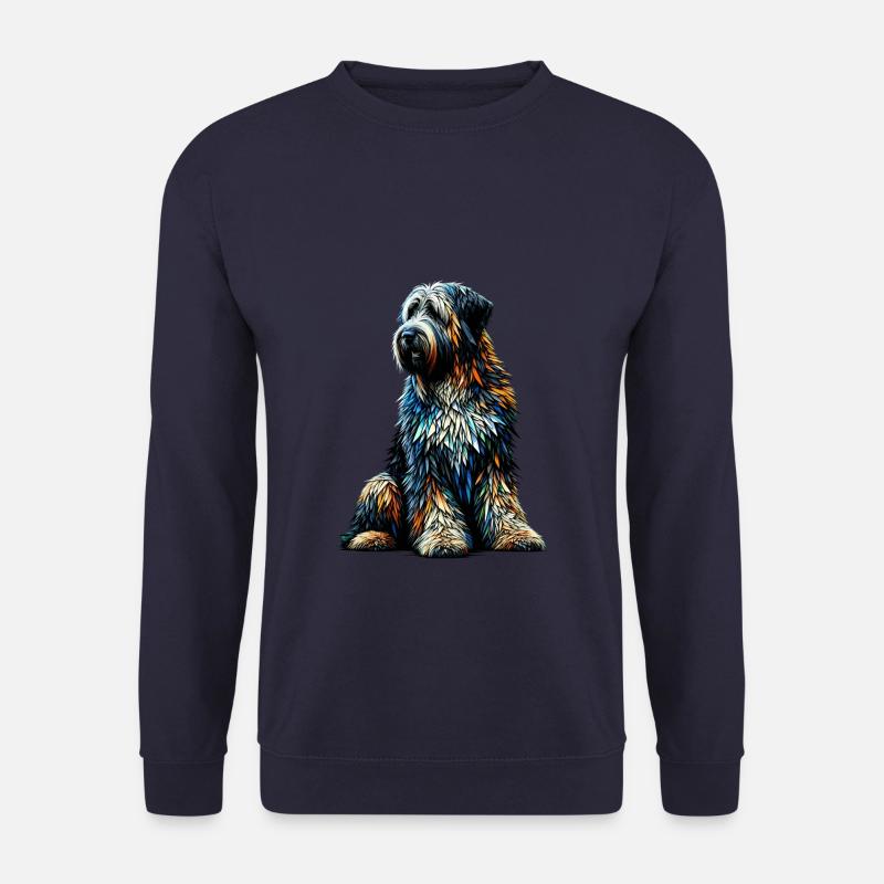 Polygone Art Briard Briards - Sweat-shirt Unisexe - marine
