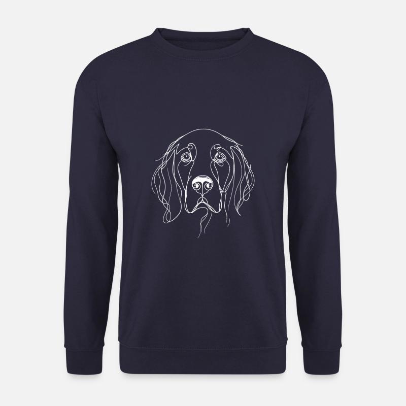 Line Art English Setter Setters - Unisex Pullover - Navy