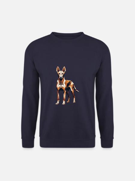 Geometric Art Pharaoh Hound - Unisex Sweatshirt - navy