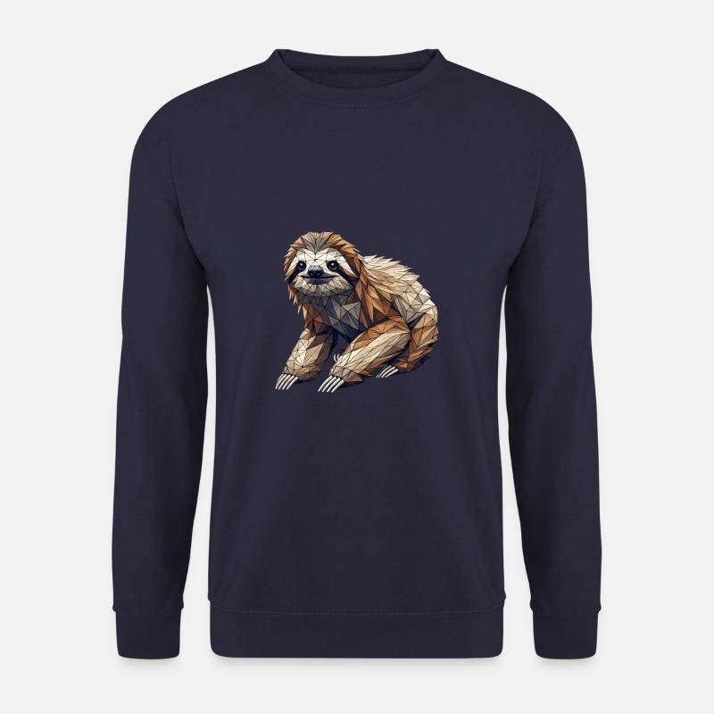 Lazy Sloths Heart Sloth Bear - Unisex Sweatshirt - navy