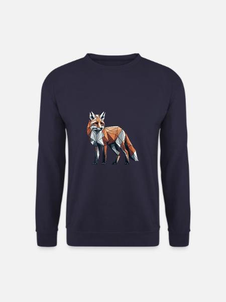 Geometrische Kunst Fuchs Füchse - Unisex Pullover - Navy