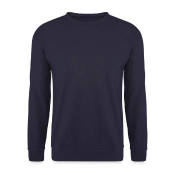 Line Art Scottish Fold Cat Scottish Folds Coupari - Unisex Sweatshirt - navy - Front - Alina (178cm) & Michal (187cm)