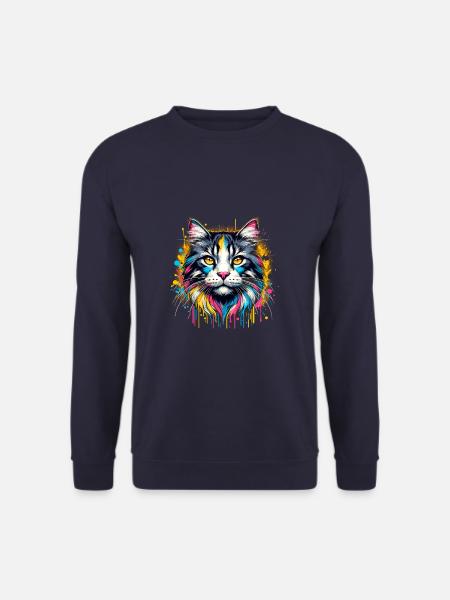 Éclaboussures colorées Art Californie pailleté - Sweat-shirt Unisexe - marine