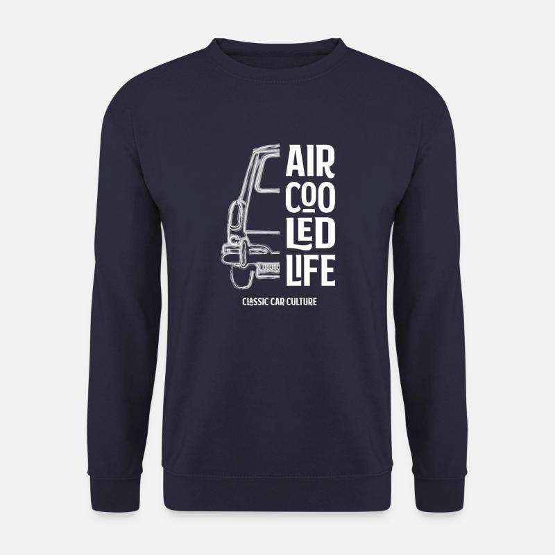 Luftgekühlter Typ 3 mit quadratischem Rücken - Oldtimer-Kultur - Unisex Pullover - Navy