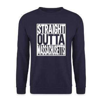 Massachusetts - Unisex Pullover - Navy - Vorne - Alina (178cm) & Michal (187cm)
