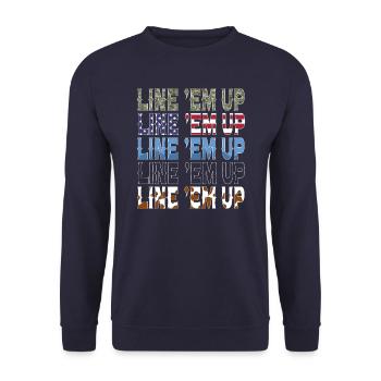 Howdy Country Southern Rodeo - Unisex Sweatshirt - navy - Front - Alina (178cm) & Michal (187cm)