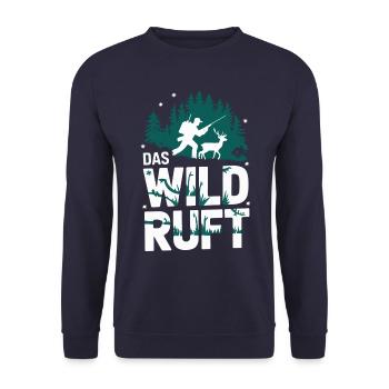 Hunter Hunting Hunting Hunting Clothing - Unisex Sweatshirt - navy - Front - Alina (178cm) & Michal (187cm)