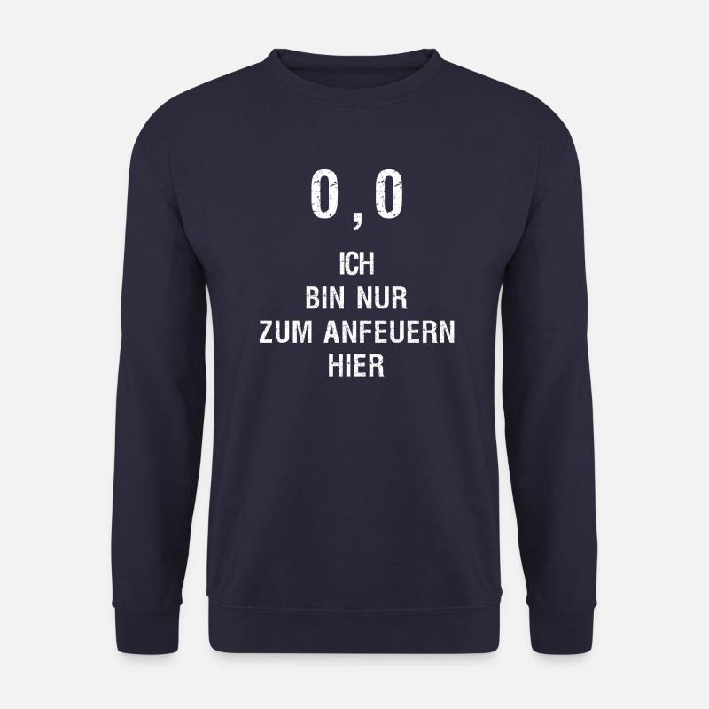 Ich bin zum Anfeuern hier! Wettkampf Lauf Joggen - Unisex Pullover - Navy