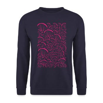 Paragliders pink - Unisex Pullover - Navy - Vorne - Alina (178cm) & Michal (187cm)