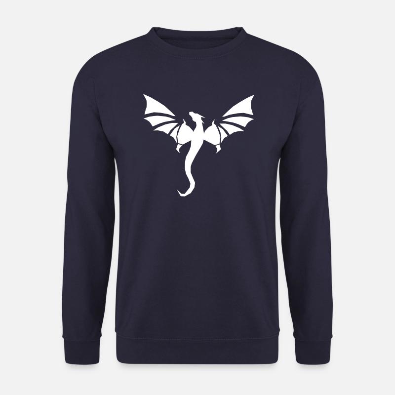 White Dragon - Unisex Sweatshirt - navy