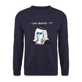 I can trade it - perfect gift for every musician! - Unisex Sweatshirt - navy - Front - Alina (178cm) & Michal (187cm)