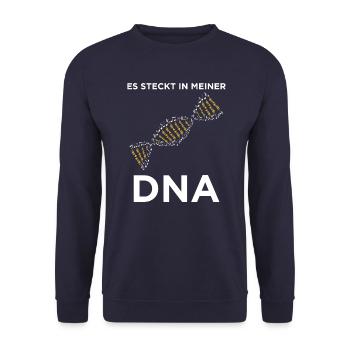 It is in my DNA trumpet player - Unisex Sweatshirt - navy - Front - Alina (178cm) & Michal (187cm)