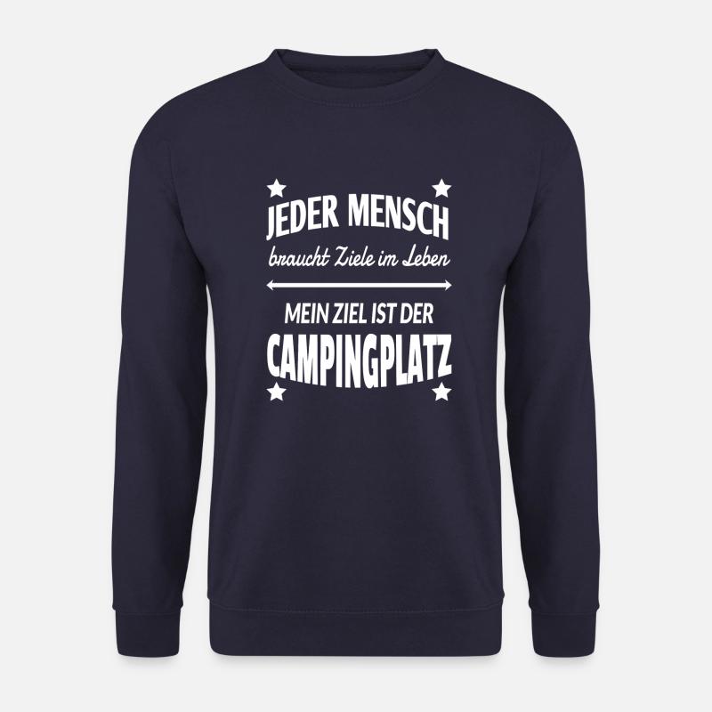 Campingplatz Campen Camping Ziel Leben Geschenk - Unisex Pullover - Navy