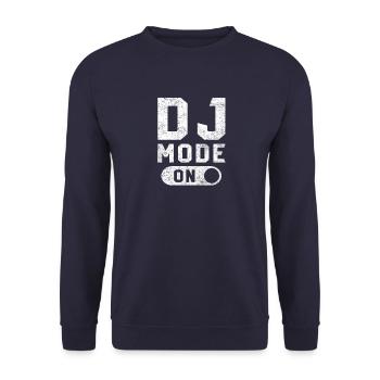 DJ Mode On - Unisex Pullover - Navy - Vorne - Alina (178cm) & Michal (187cm)