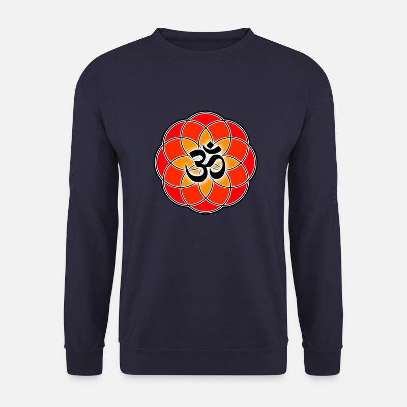 Om Symbol - Aum - Yoga - Buddha - Goa - Energie - Unisex Pullover - Navy