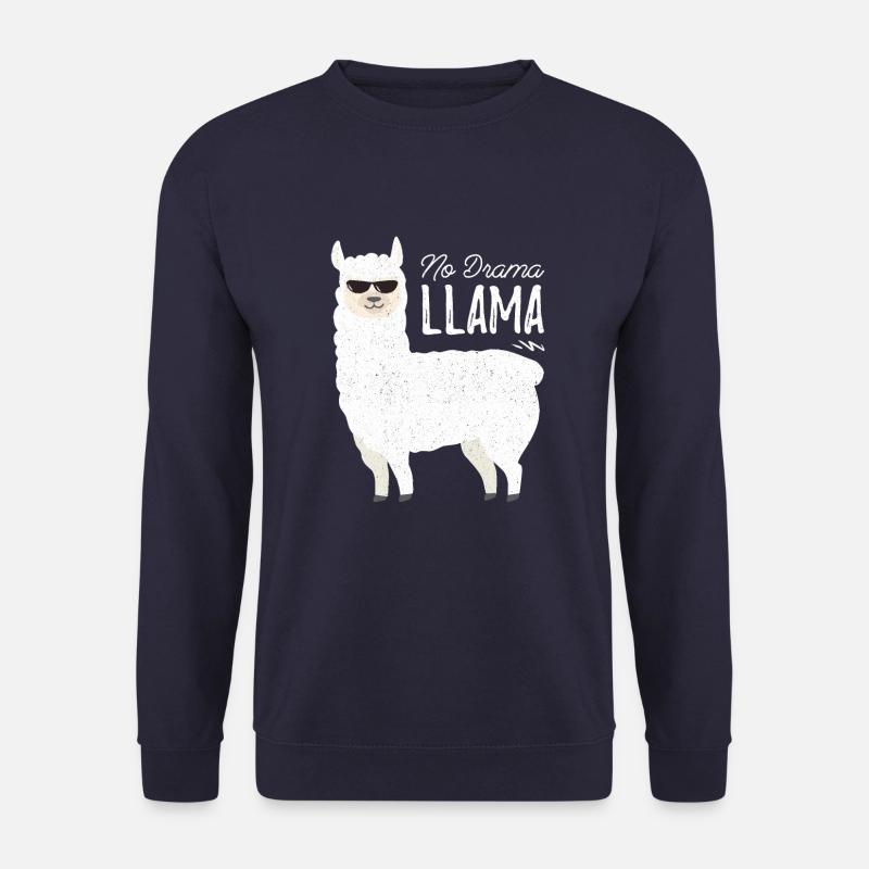 No drama llama - Unisex Pullover - Navy