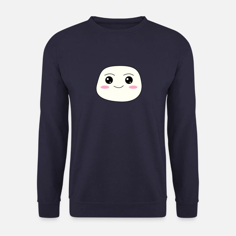 Kawaii Marshmallow - Süßes Gesicht - Unisex Pullover - Navy