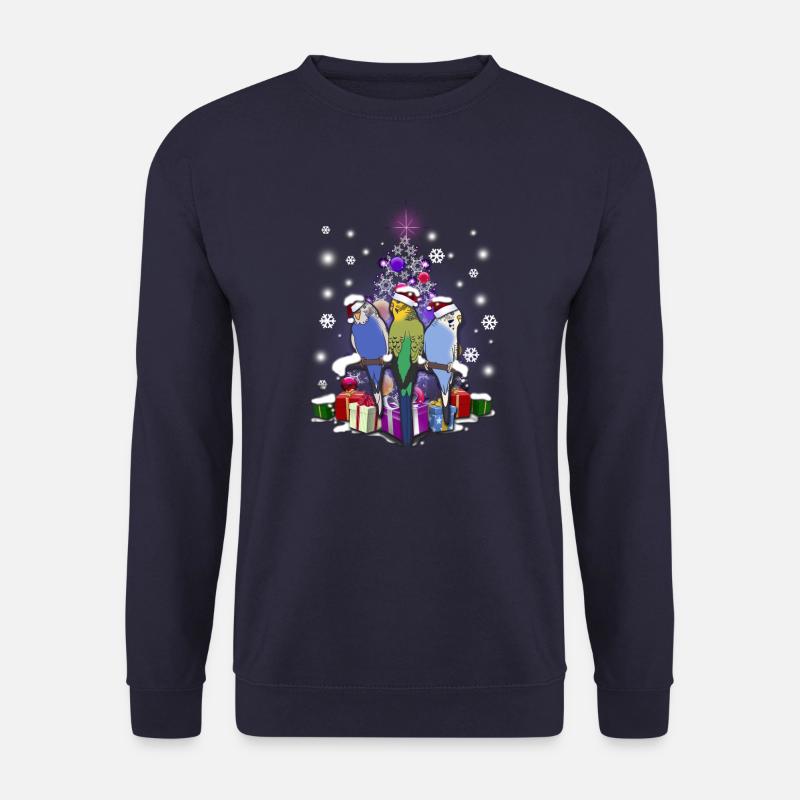 Budgerigar Christmas - Unisex Sweatshirt - navy