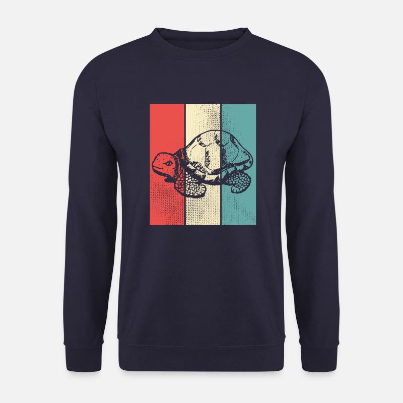 Schildkröte retro Style - Unisex Pullover - Navy