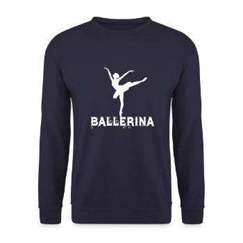 Danseuse ballerine - Sweat-shirt Unisexe - marine - Devant - Alina (178cm) & Michal (187cm)