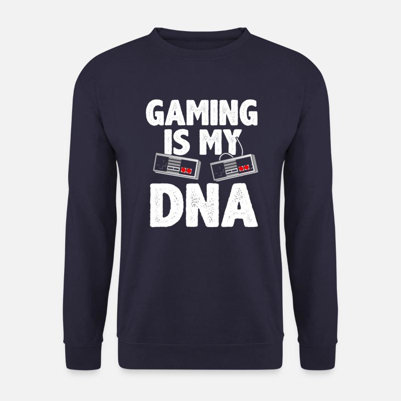 Gaming Ist In Meinen Genen Gamer Geschenk - Unisex Pullover - Navy