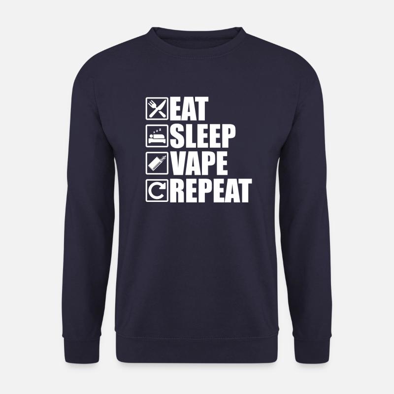 Eat Sleep Vape Repeat - Unisex Pullover - Navy
