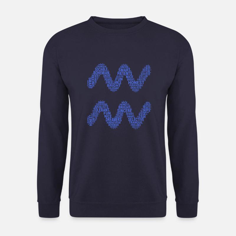 Wassermann Zeichen Eigenschaften - Unisex Pullover - Navy