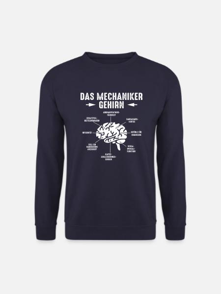 Das Mechaniker Gehirn Lustiges Geschenk - Unisex Pullover - Navy