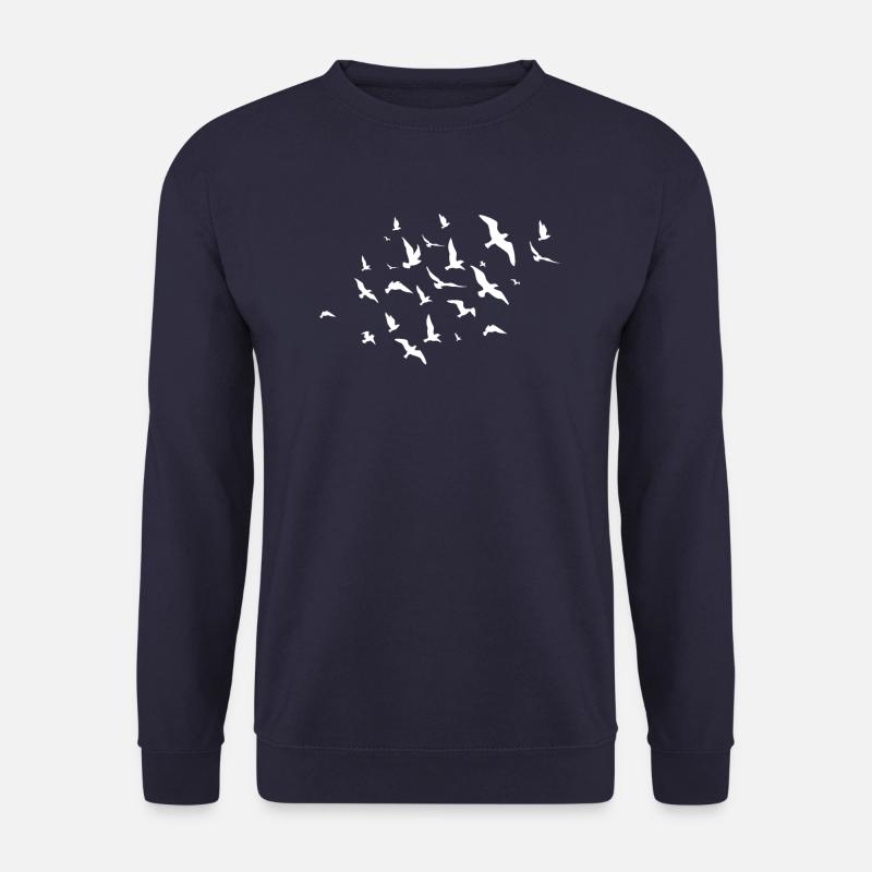 Vögel Vogelschwarm fliegen Schwarm Vogel Geschenk - Unisex Pullover - Navy