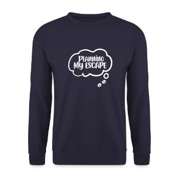 Cadeau de naissance pour bébé enceinte - Sweat-shirt Unisexe - marine - Devant - Alina (178cm) & Michal (187cm)