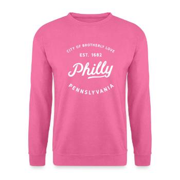 Vintage Philly City Of Brotherly Love Philadelphia - Unisex Sweatshirt - pink - Front