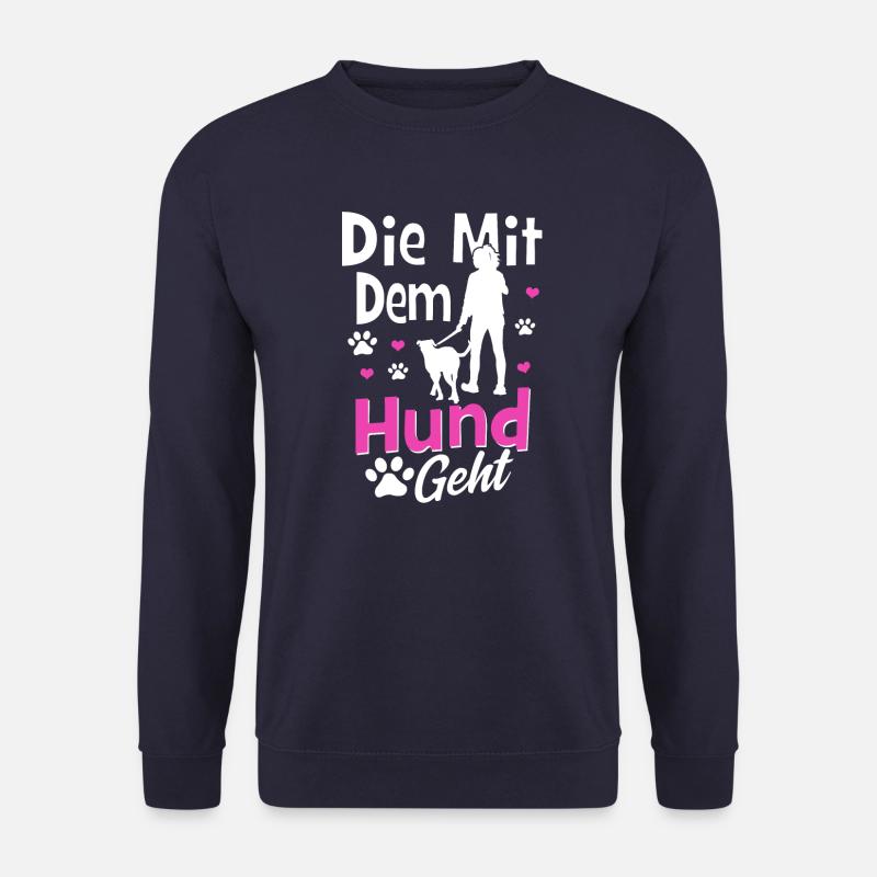 Die mit dem Hund geht - Unisex Pullover - Navy