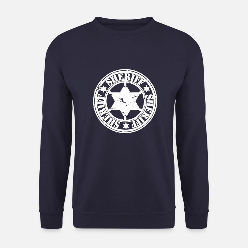 SHERIFF STERN GESCHENKIDEE - Unisex Pullover - Navy