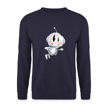 The little astronaut - Unisex Sweatshirt - navy - Front - Alina (178cm) & Michal (187cm)