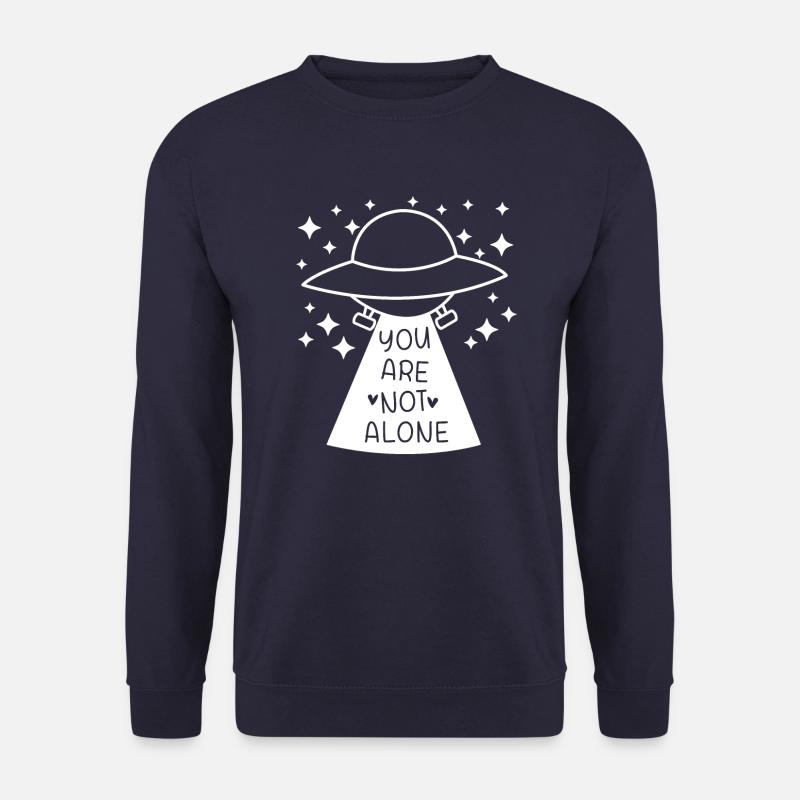 You are not alone Alien UFO Geschenkidee für Geeks - Unisex Pullover - Navy