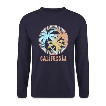 Californie - Sweat-shirt Unisexe - marine - Devant - Alina (178cm) & Michal (187cm)