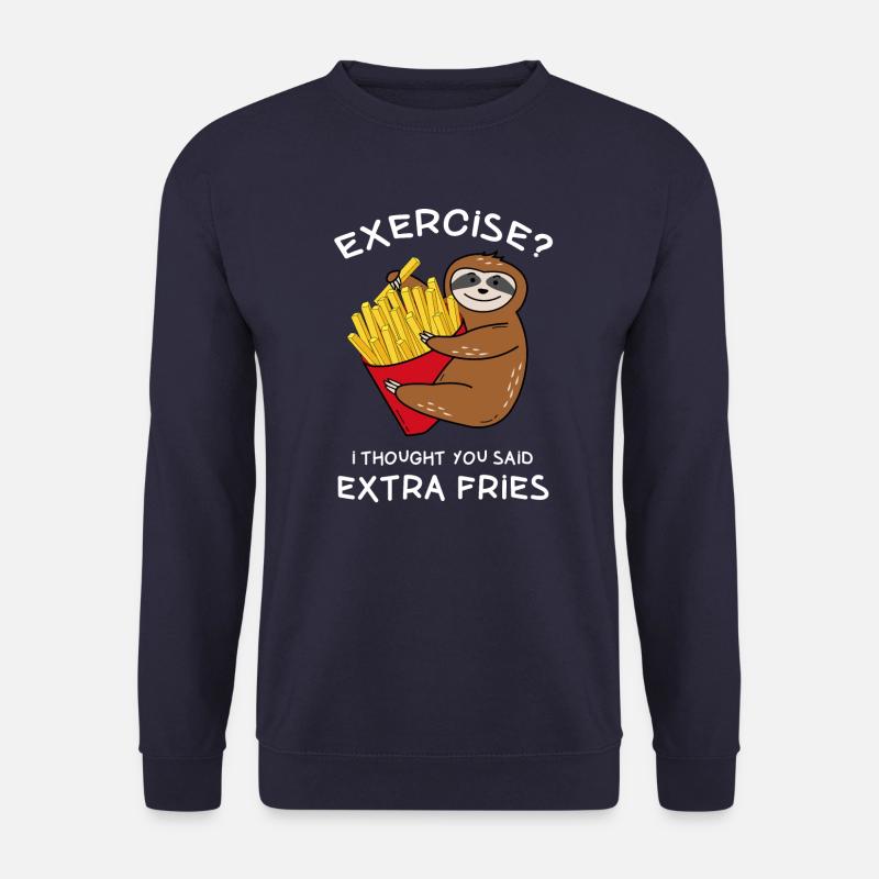 faultier geschenk - Unisex Pullover - Navy