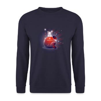 Brexit Britain leaves the EU from politics - Unisex Sweatshirt - navy - Front - Alina (178cm) & Michal (187cm)