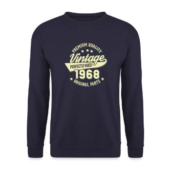 1968 - Unisex Pullover - Navy - Vorne - Alina (178cm) & Michal (187cm)