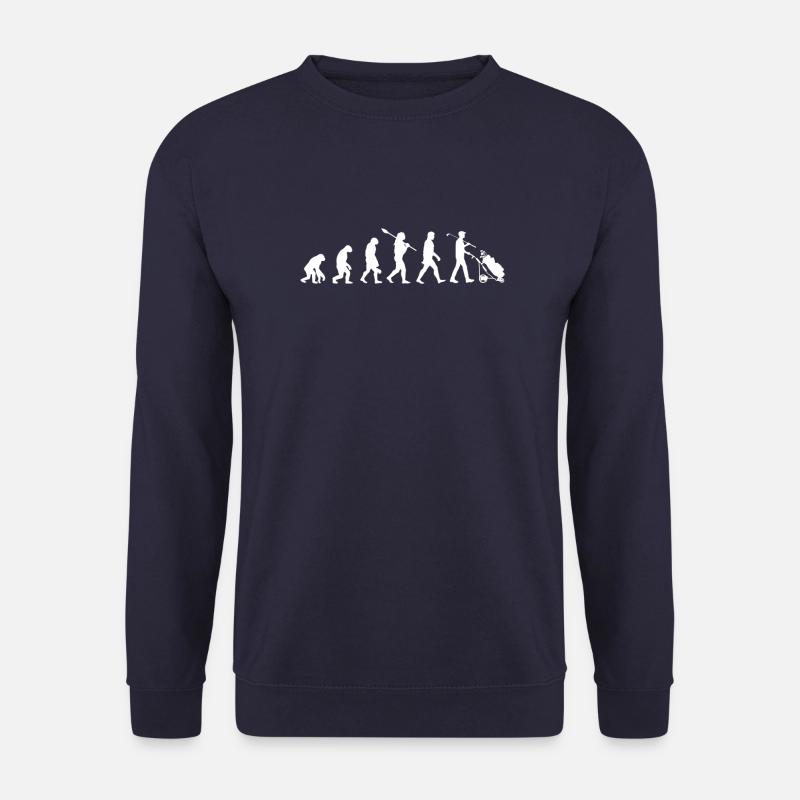 Golf Evolution Golfer Golfspieler Geschenk - Unisex Pullover - Navy