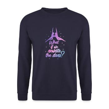 circus - Unisex Sweatshirt - navy - Front - Alina (178cm) & Michal (187cm)